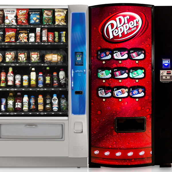 Vending machines in a Orlando and Jacksonville break room